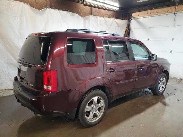 5FNYF4H54DB069063 - 2013 HONDA PILOT EXL BURGUNDY photo 3