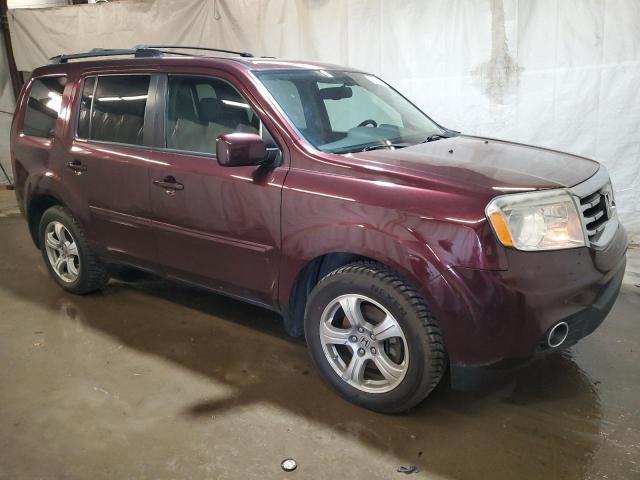 5FNYF4H54DB069063 - 2013 HONDA PILOT EXL BURGUNDY photo 4