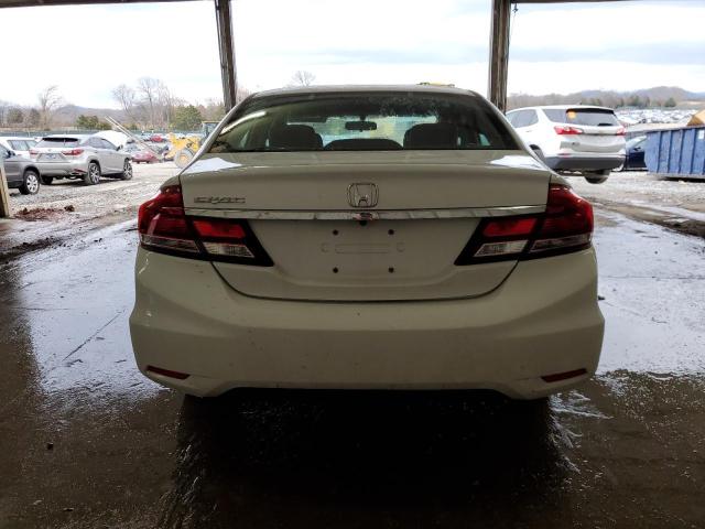 19XFB2F91DE036783 - 2013 HONDA CIVIC EXL თეთრი ფოტო 6