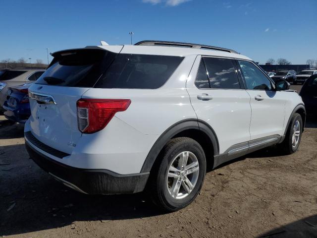 1FMSK8DH8LGD10194 - 2020 FORD EXPLORER XLT WHITE photo 3