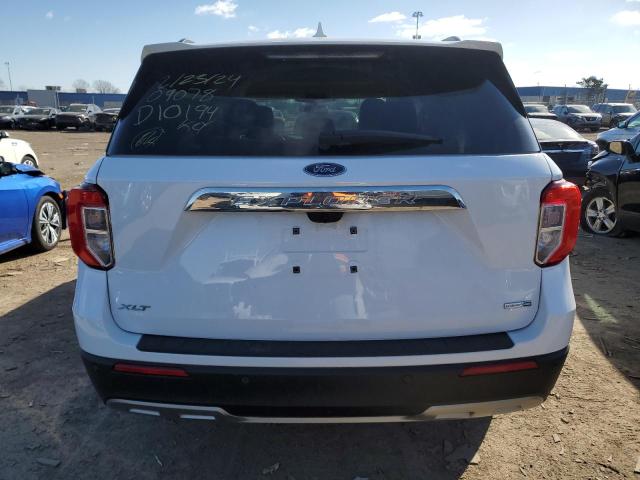 1FMSK8DH8LGD10194 - 2020 FORD EXPLORER XLT WHITE photo 6