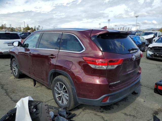 5TDJZRFH3JS858718 - 2018 TOYOTA HIGHLANDER SE BURGUNDY photo 2