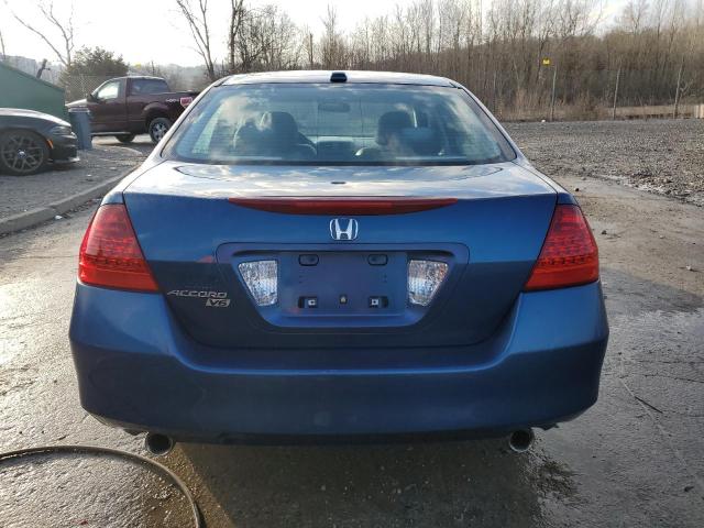 1HGCM66586A009332 - 2006 HONDA ACCORD EX BLUE photo 6