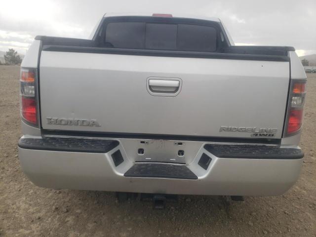 2HJYK16307H525176 - 2007 HONDA RIDGELINE RTX SILVER photo 6