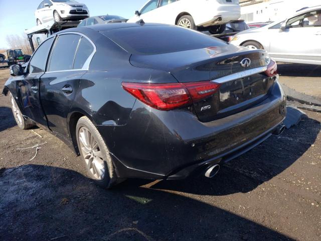 JN1EV7AR5JM610227 - 2018 INFINITI Q50 LUXE BLACK photo 2