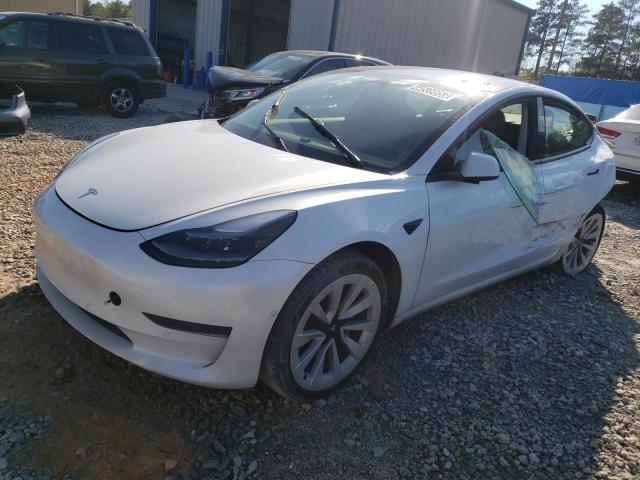 5YJ3E1EAXNF288253 - 2022 TESLA MODEL 3 WHITE photo 1