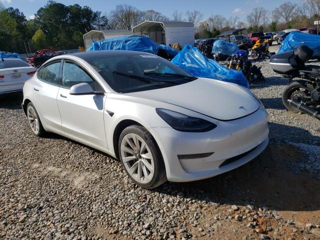 5YJ3E1EAXNF288253 - 2022 TESLA MODEL 3 WHITE photo 4
