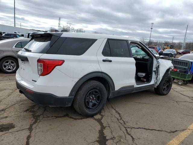 1FM5K8AB2LGD01035 - 2020 FORD EXPLORER POLICE INTERCEPTOR WHITE photo 3