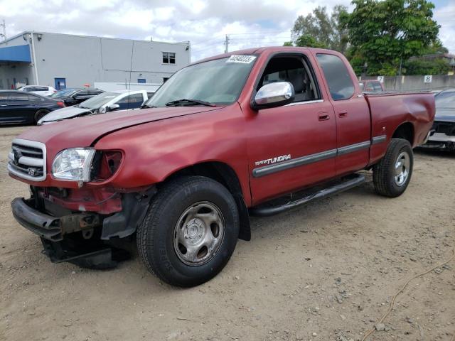 5TBRT34122S331237 - 2002 TOYOTA TUNDRA ACCESS CAB RED photo 1