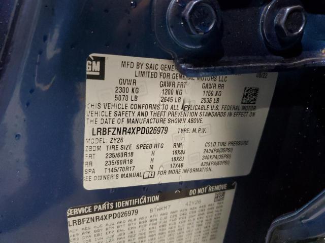 LRBFZNR4XPD026979 - 2023 BUICK ENVISION ESSENCE Կապույտ լուսանկար 13