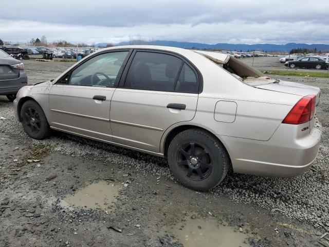 JHMES16571S007380 - 2001 HONDA CIVIC LX GOLD photo 2