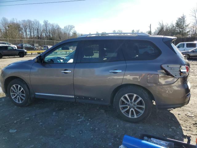 5N1AR2MM2EC607604 - 2014 NISSAN PATHFINDER S أسمر صورة 2