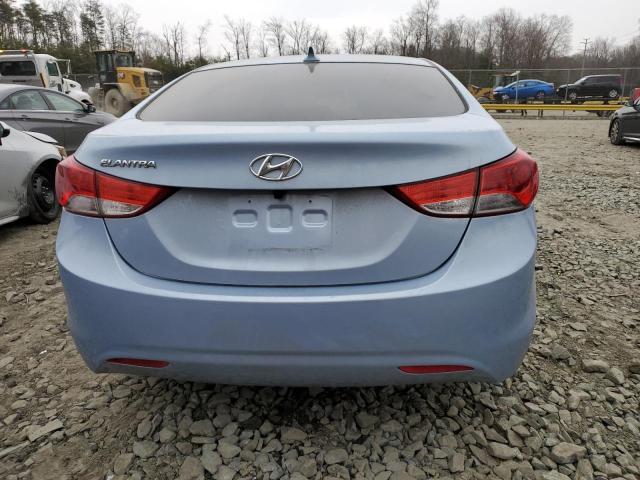 KMHDH4AE2CU242874 - 2012 HYUNDAI ELANTRA GLS TURQUOISE photo 6