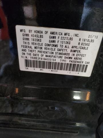 19UDE2F81GA000154 - 2016 ACURA ILX PREMIUM TECH BLACK photo 12