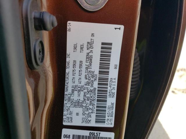 5TFGY5F15EX168980 - 2014 TOYOTA TUNDRA CREWMAX PLATINUM Braun Foto 12