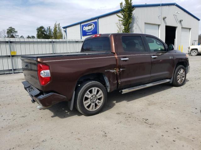 5TFGY5F15EX168980 - 2014 TOYOTA TUNDRA CREWMAX PLATINUM BROWN photo 3