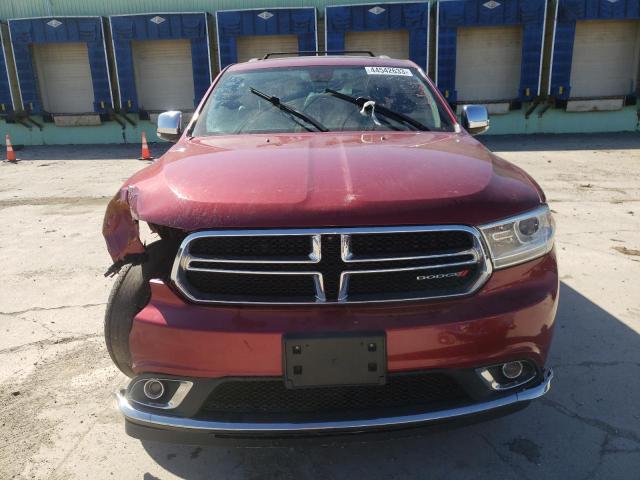 1C4RDJDG3FC818421 - 2015 DODGE DURANGO LIMITED RED photo 5