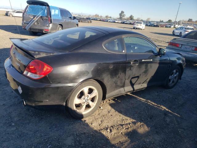 KMHHM65D35U168443 - 2005 HYUNDAI TIBURON BLACK photo 3