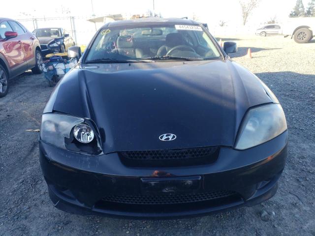 KMHHM65D35U168443 - 2005 HYUNDAI TIBURON BLACK photo 5