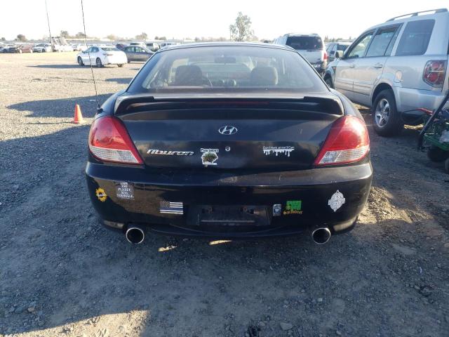 KMHHM65D35U168443 - 2005 HYUNDAI TIBURON BLACK photo 6