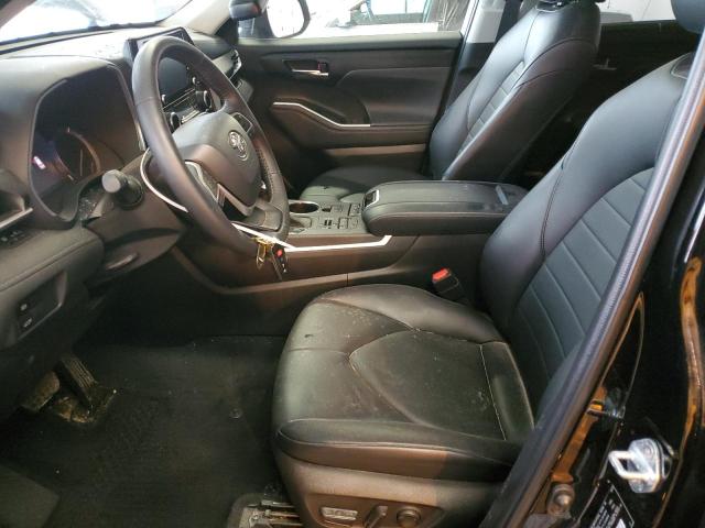 5TDGZRBH2NS257645 - 2022 TOYOTA HIGHLANDER XLE BLACK photo 7
