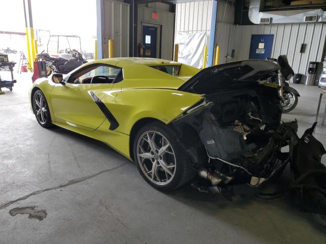 1G1YC3D48N5106949 - 2022 CHEVROLET CORVETTE STINGRAY 3LT YELLOW photo 2