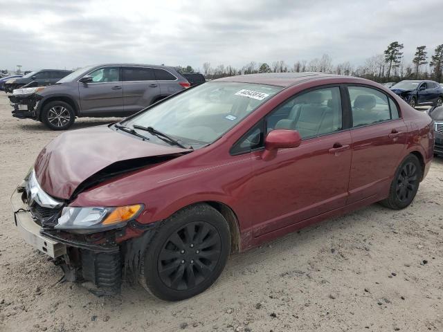 19XFA1F82BE001090 - 2011 HONDA CIVIC EX RED photo 1