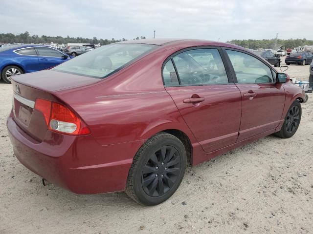 19XFA1F82BE001090 - 2011 HONDA CIVIC EX RED photo 3