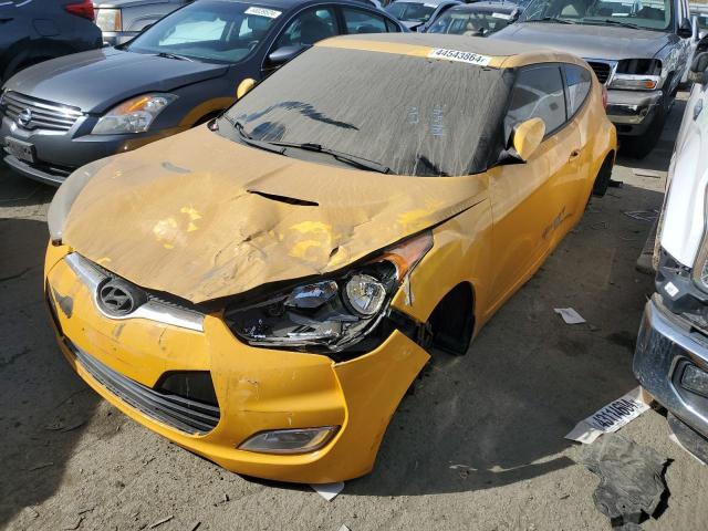 KMHTC6AD0CU067294 - 2012 HYUNDAI VELOSTER YELLOW photo 1