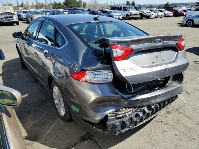 3FA6P0PU7ER270192 - 2014 FORD FUSION SE PHEV CHARCOAL photo 2