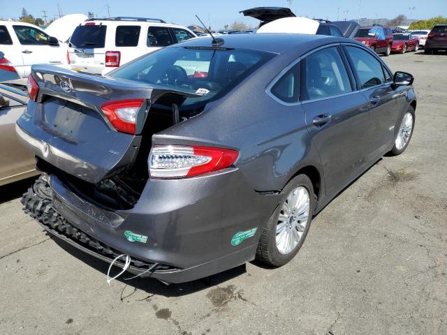 3FA6P0PU7ER270192 - 2014 FORD FUSION SE PHEV CHARCOAL photo 3