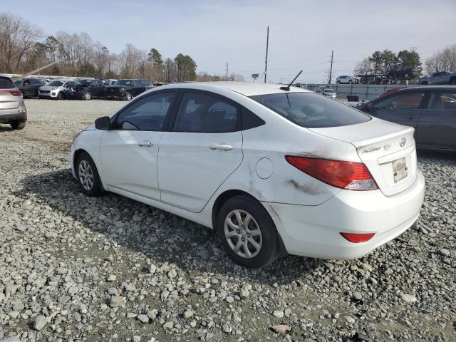 KMHCT4AE2DU459191 - 2013 HYUNDAI ACCENT GLS WHITE photo 2