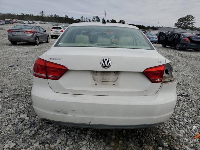 1VWBH7A37CC060098 - 2012 VOLKSWAGEN PASSAT SE WHITE photo 6