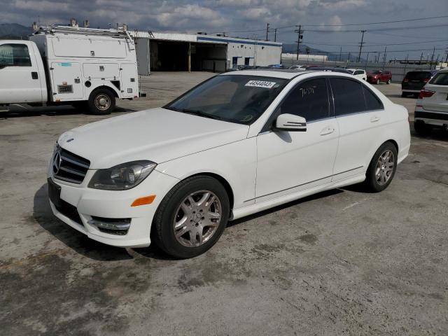 WDDGF4HB2ER303753 - 2014 MERCEDES-BENZ C 250 WHITE photo 1