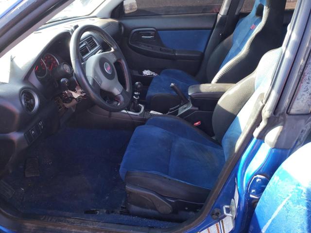 JF1GD70614L523487 - 2004 SUBARU IMPREZA WRX STI BLUE photo 7