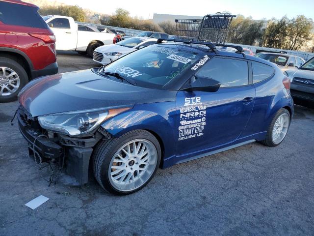 KMHTC6AE2GU259945 - 2016 HYUNDAI VELOSTER TURBO BLUE photo 1