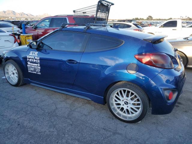 KMHTC6AE2GU259945 - 2016 HYUNDAI VELOSTER TURBO BLUE photo 2