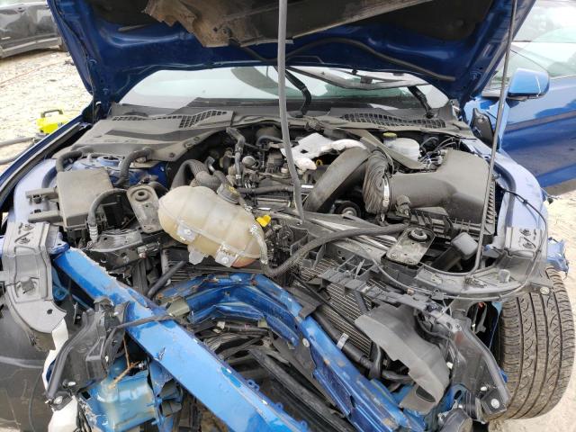 1FA6P8TH9H5329225 - 2017 FORD MUSTANG BLUE photo 7