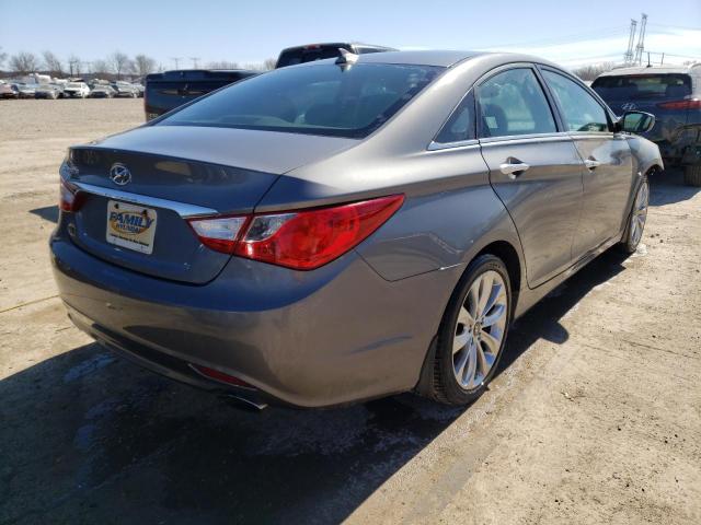 5NPEC4AC1DH674745 - 2013 HYUNDAI SONATA SE GRAY photo 3