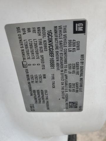 1GC0KVCG8EF165881 - 2014 CHEVROLET SILVERADO K2500 HEAVY DUTY WHITE photo 12