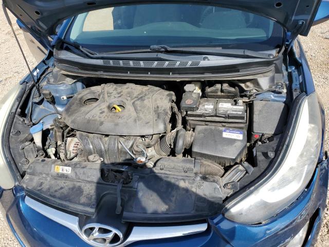 KMHDH4AE3GU480691 - 2016 HYUNDAI ELANTRA GT SE BLUE photo 11