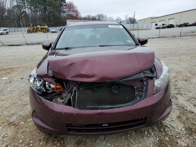 1HGCP2F39AA143614 - 2010 HONDA ACCORD LX BURGUNDY photo 5