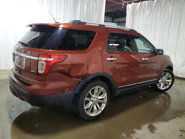 1FM5K8D83EGA20154 - 2014 FORD EXPLORER XLT BURGUNDY photo 3