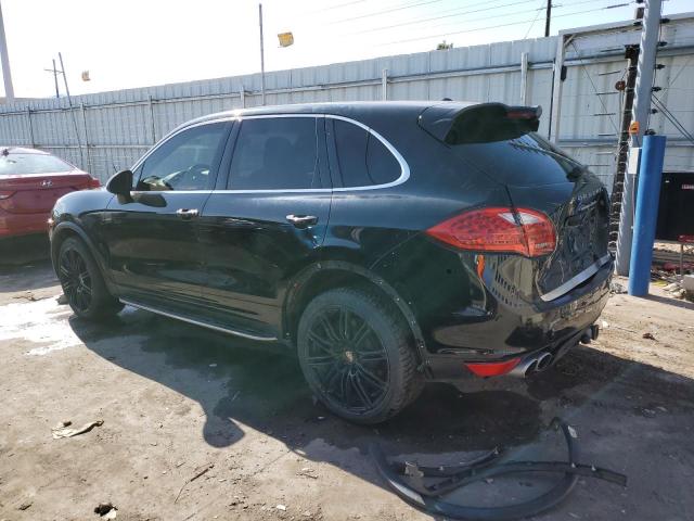 WP1AC2A27DLA92816 - 2013 PORSCHE CAYENNE TURBO BLACK photo 2