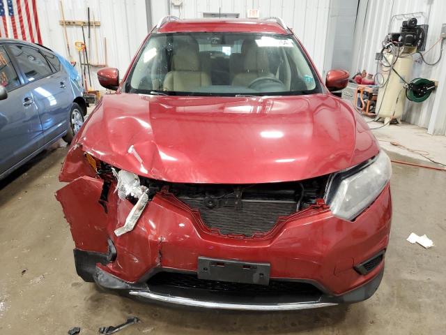 KNMAT2MV8GP656834 - 2016 NISSAN ROGUE S RED photo 5