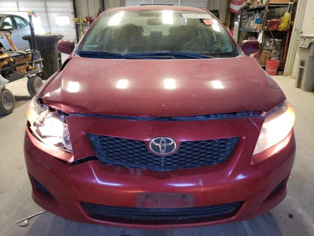 2T1BU4EE0AC317633 - 2010 TOYOTA COROLLA BASE RED photo 5