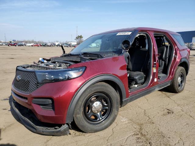 1FM5K8AW4LGB24149 - 2020 FORD EXPLORER POLICE INTERCEPTOR BURGUNDY photo 1