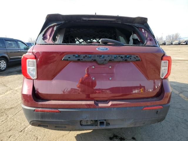 1FM5K8AW4LGB24149 - 2020 FORD EXPLORER POLICE INTERCEPTOR BURGUNDY photo 6