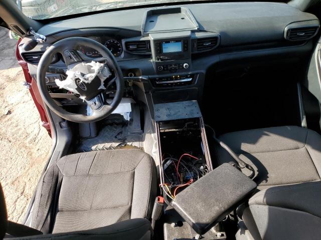 1FM5K8AW4LGB24149 - 2020 FORD EXPLORER POLICE INTERCEPTOR BURGUNDY photo 8