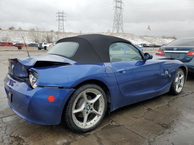 4USBU53537LW92761 - 2007 BMW Z4 3.0SI BLUE photo 3